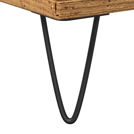 Badrumsskåp gammalt trä 80x33x60 cm konstruerat trä