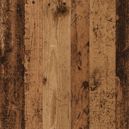 Sängbord 2 st åldrat trä 34x35,5x70 cm konstruerat trä