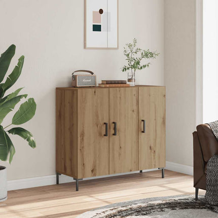 Skänk ek 90x34x80 cm konstruerat trä