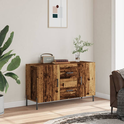 Skänk gammalt trä 100x36x60 cm konstruerat trä