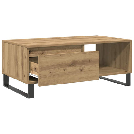 Soffbord artisan ek 90x50x36,5 cm konstruerat trä