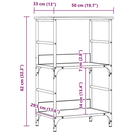 Tvättställsskåp artisan ek 50x33x82 cm konstruerat trä