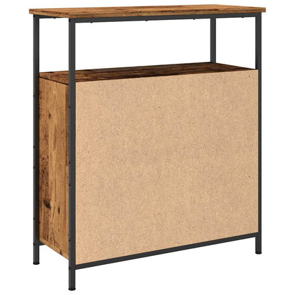Skänk åldrat trä 70x30x80 cm konstruerat trä