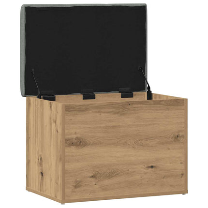 Förvaringsbänk hantverksmässig ek 62x42x45 cm konstruerat trä