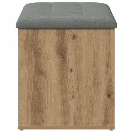 Förvaringsbänk hantverksmässig ek 82x42x45 cm konstruerat trä