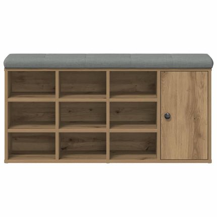 Skobänk hantverksmässig ek 102x32x50 cm konstruerat trä