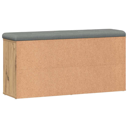 Skobänk hantverksmässig ek 102x32x50 cm konstruerat trä