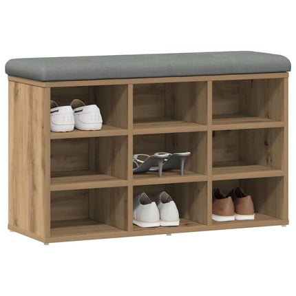 Skobänk hantverksmässig ek 82x32x50 cm konstruerat trä
