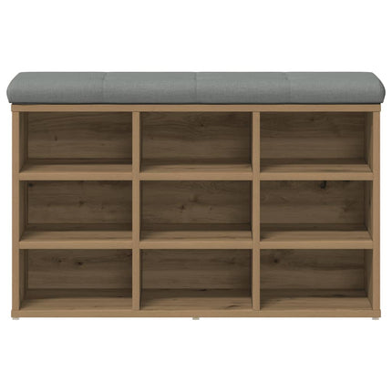 Skobänk hantverksmässig ek 82x32x50 cm konstruerat trä
