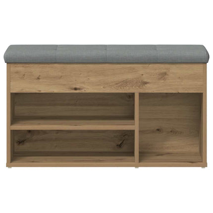 Skobänk hantverksmässig ek 82x32x45,5 cm konstruerat trä