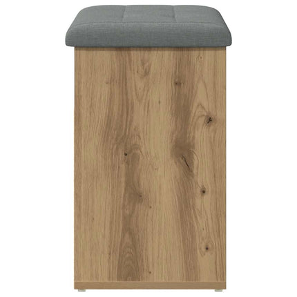 Skobänk hantverksmässig ek 62x32x50 cm konstruerat trä
