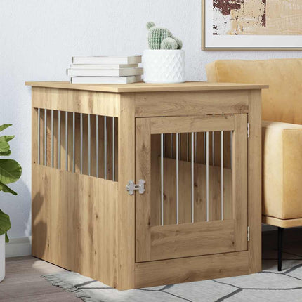 Hundbur artisan ek 64,5x80x71 cm konstruerat trä