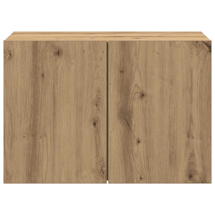 Väggmonterad tv-bänk ek 60x30x41 cm