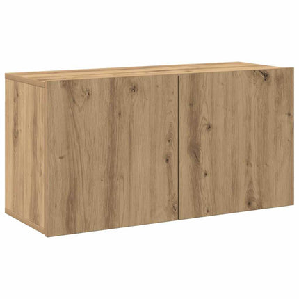 Väggmonterad tv-bänk ek 80x30x41 cm