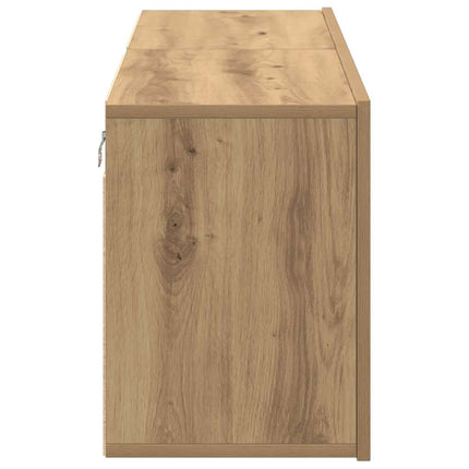 Väggmonterad tv-bänk 2 st ek 80x30x41 cm