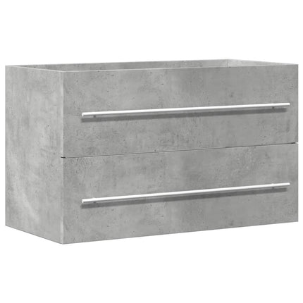 Handfatsskåp betonggrå 80x38,5x48 cm konstruerat trä