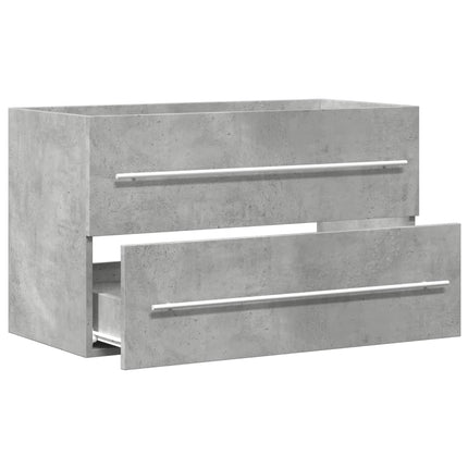 Handfatsskåp betonggrå 80x38,5x48 cm konstruerat trä