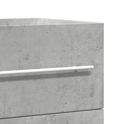 Handfatsskåp betonggrå 80x38,5x48 cm konstruerat trä