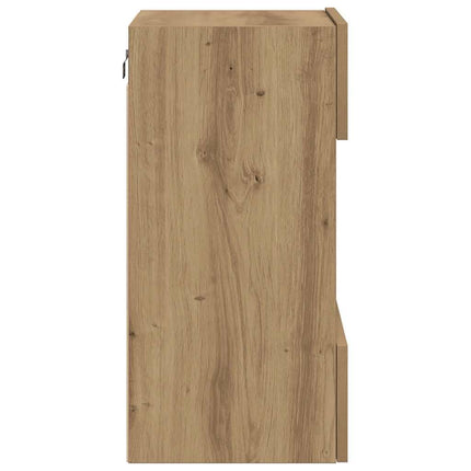 Nástenné skrinky s LED osvetlením pre TV 2 st artisan ek 40x30x60,5 cm