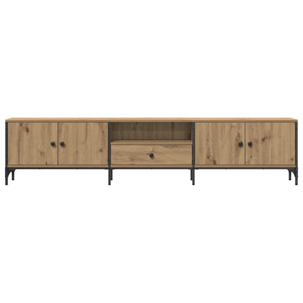 Tv-bänk med låda artisan ek 200x25x44 cm konstruerat trä
