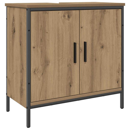 Tvättställsskåp ek 60x30x60 cm konstruerat trä