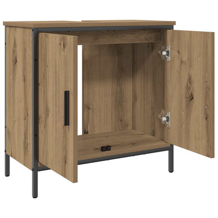 Tvättställsskåp ek 60x30x60 cm konstruerat trä