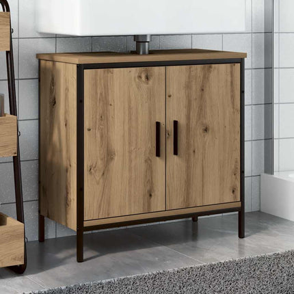 Tvättställsskåp ek 60x30x60 cm konstruerat trä