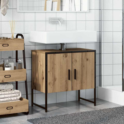 Tvättställsskåp artisan ek 60x33x60 cm konstruerat trä