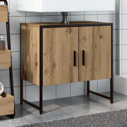 Tvättställsskåp artisan ek 60x33x60 cm konstruerat trä