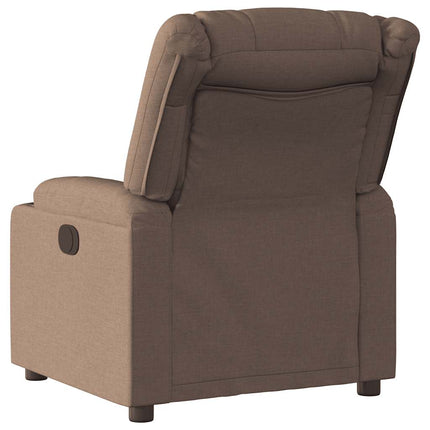 Reclinerfåtölj brun tyg