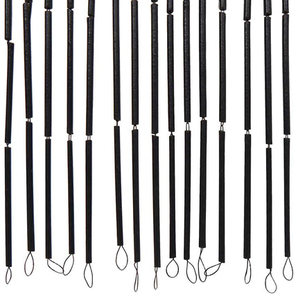 Insektsdörrgardin mörkgrå 100x220 cm bambu