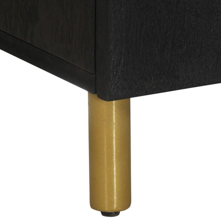 Skänk Svart 60X33X75 Cm Konstruerat Trä