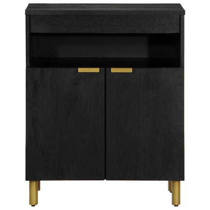 Skänk svart 60x33x75 cm konstruerat trä