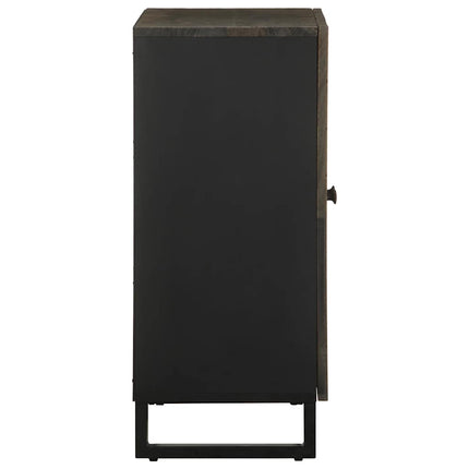 Skänk Svart 60X33X75 Cm Massivt Mangoträ