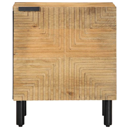 Sängskåp brun 40x33x46 cm mango i massivt trä