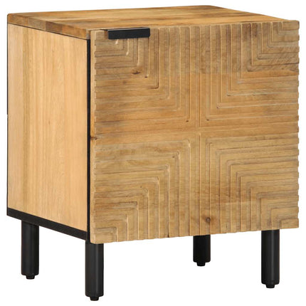 Sängbord 2 st brun 40x33x46 cm mango i massivt trä