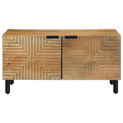 Soffbord brun 80x50x40 cm mango i massivt trä