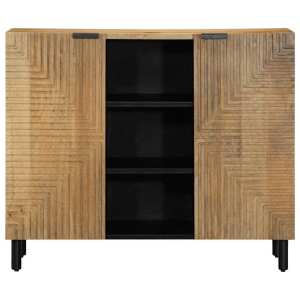 Skänk brun 90x33x75 cm mango i massivt trä
