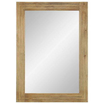 Badrumsspegel brun 50x70x2,5 cm massivt trä mango