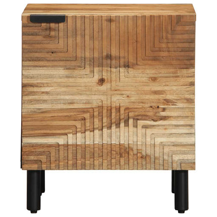 Sängbord 2 st 40x33x46 cm massivt trä akacia