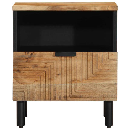 Sängbord 2 st 40x33x46 cm massivt trä akacia