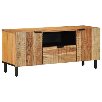 TV-skåp med låda Brun 105 x 33 x 46 cm Massivt mangoträ