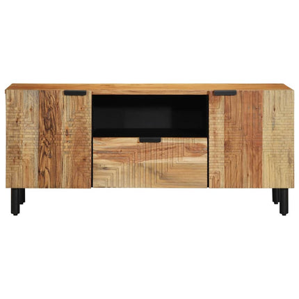 TV-skåp med låda Brun 105 x 33 x 46 cm Massivt mangoträ