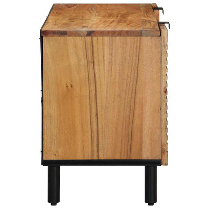 TV-skåp med låda Brun 105 x 33 x 46 cm Massivt mangoträ