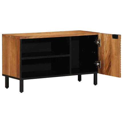TV-skåp med hylla Brun 80 x 33 x 46 cm Massivt mangoträ