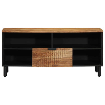 TV-skåp med låda Brun 100 x 33 x 46 cm Massivt mangoträ