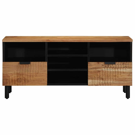 TV-skåp med låda Brun 100 x 33,5 x 46 cm Massivt mangoträ