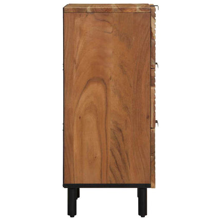 Sideboard med låda Brun 40 x 33 x 75 cm Massivt mangoträ