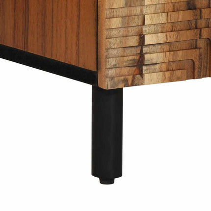 Sideboard med hylla Brun 60 x 33,5 x 75 cm Massivt mangoträ
