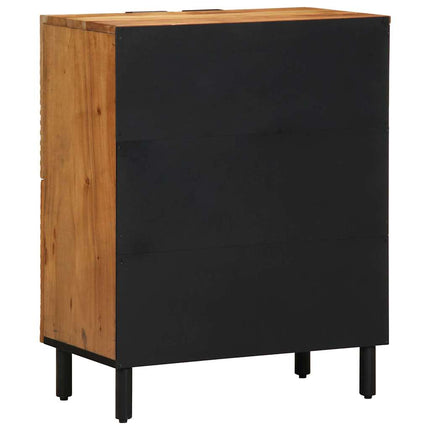 Sideboard med hylla Brun 60 x 33,5 x 75 cm Massivt mangoträ